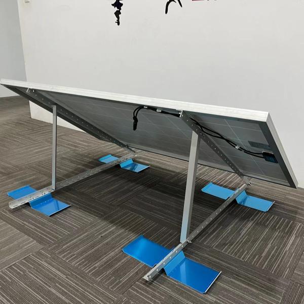 25-30 Years of Service Life Solar Railing Ballasted Roof Mounting System for Flat Roof