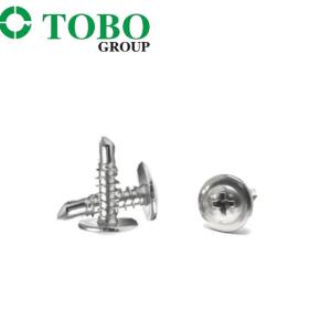 TOBO White Galvanized Cross Head Self Tapping Screws Din7981 Din7983