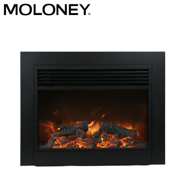 Buy 34" Flat Frame Modern Wood Mantel Fireplace Digital LED With Remote Control Insert at wholesale prices