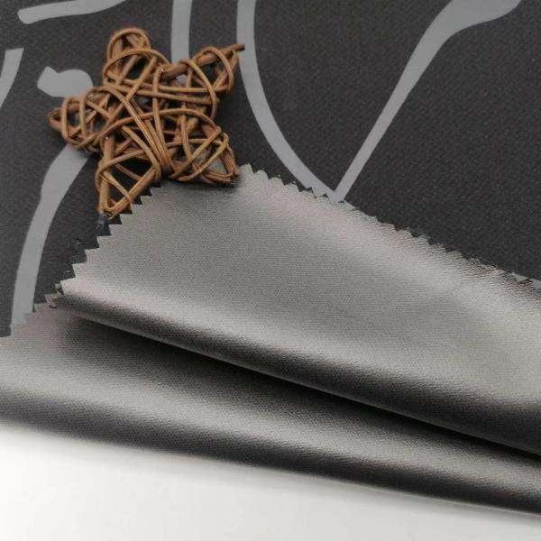 Printed 50Dx50D 100% Polyester Winter Jacket Fabric TPU Coated