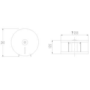 Project Customization 304 Stainless Steel Modern Satin Bathroom Accessories Wall
