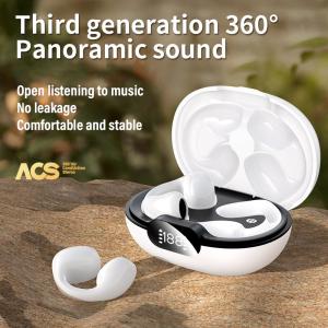 AAC Codecs Bone Conduction Earphone Clip Earring Ear Hook Headsets for Sport and