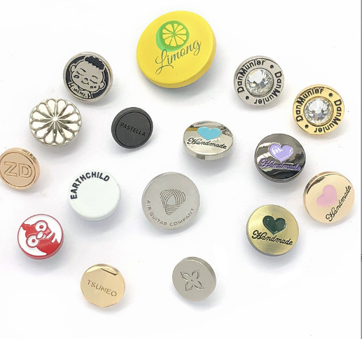top grade 2023 zinc alloy round square gold plated button metal snap button sample free