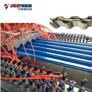Twin Wall Corrugated Sheet Machine , Roof Board Wall Tile Extrusion Machine