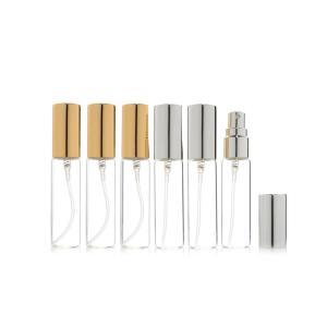 Clear Glass Portable Perfume Refillable Bottle With Fine Mist Sprayer