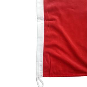 3x5' Denmark National Flag Knitted Polyester Rope and loops Customized indoor