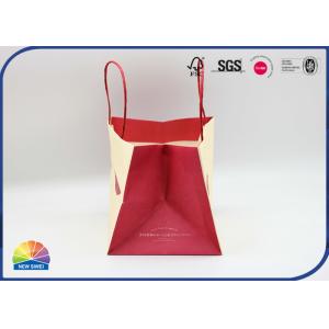 Custom Printed Paper Gift Bag White Kraft Shopping Bag For Valentines Day