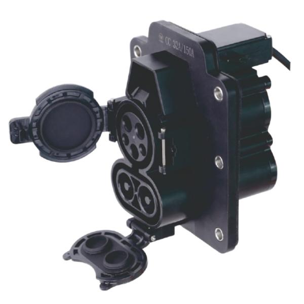 Buy CCS1 Socket For DC Fast Charging EV Station Combo 1 Electric Vehicle Charging Inlet Socket 80A 150A 200A 250A 300A at wholesale prices