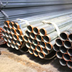 JISG3444 BS1387 1/4'' Galvanized Steel Round Pipe ST42 ST52