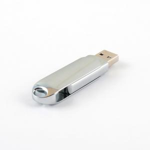 Shiny Metal Usb Flash Drive Twist Shaped 16GB 32GB 64GB 128GB 100mbs Usb 3.0