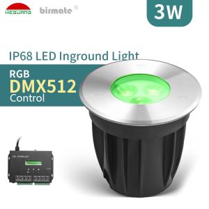 IP68 90LM Outdoor Ground LED Light IK10 3W DC24V
