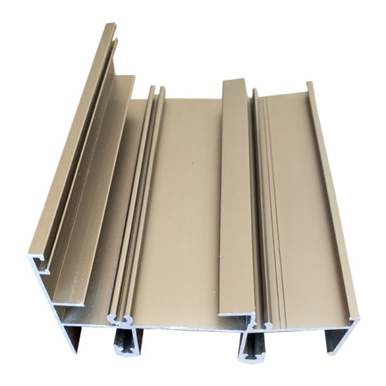 Porcelain Anodized 2.0mm Aluminum Window Profiles Champagne