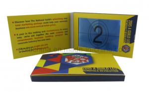 China Full color electronic flip book Video Booklet with Magnetic switch,LCD video booklet for promotion on sale