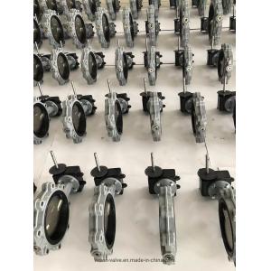 Pneumatic Wafer Butterfly Valve 1-12 Inch Low Pressure