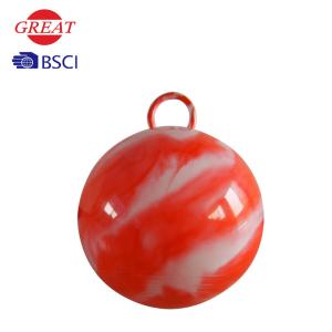 Kangaroo Pattern Kids Hopper Ball With Air Pump 45CM Diameter PVC Material