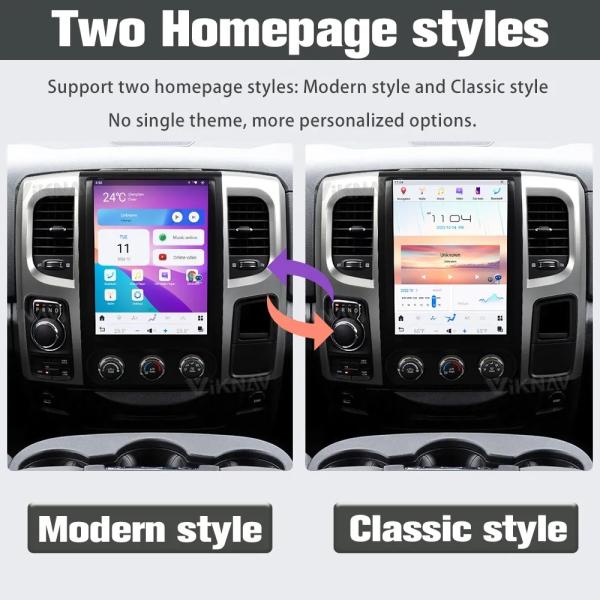 2013-2019 Dodge Ram Android Auto Car Stereo 12.1 Inch 128g