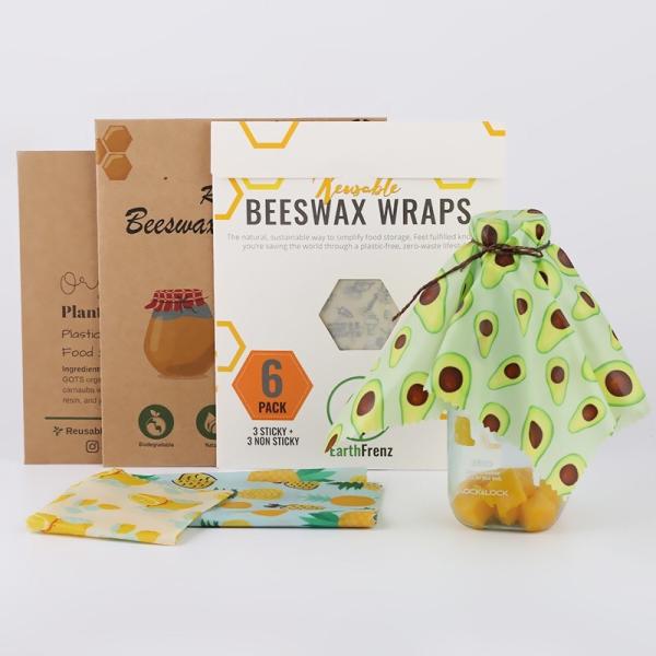 Buy FDA 13"X14" Antioxidant Natural Eco Beeswax Food Wrap at wholesale prices