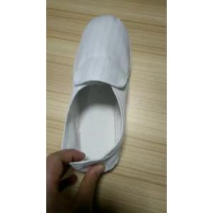 Autoclavable electronics factory cleanroom stripe canvas PVC outsole shoe