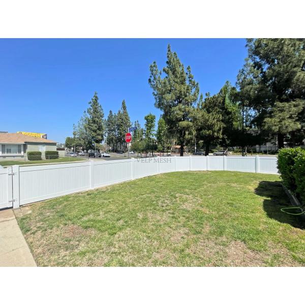 Easy Installation White Outdoor Vinyl Fence Beautiful Long Lasting