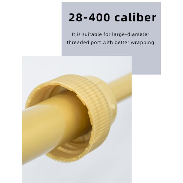 Food Grade Gold Syrup Dispenser Pump Dustproof Drip Proof Design