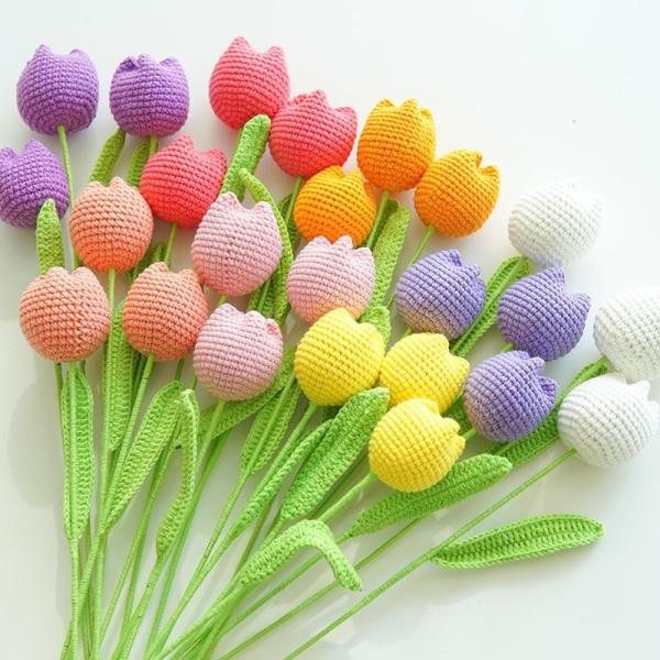 Buy Knited Pile Tulip Eternal Bloom Unique and Long-Lasting Floral Gift in Multiple Colors at wholesale prices