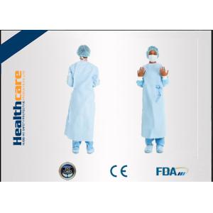 Dark Green Disposable Surgical Gown Non Woven Lab Gowns Lightweight Blood Proof