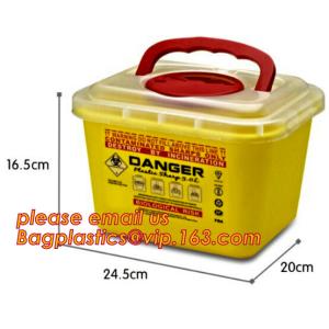 Medical disposable sharp container,Wholesale disposal plastic medical sharp