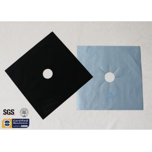 PTFE Coated Fiberglass Fabric 260℃ 10.7"X10.7" Black Stovetop Burner Protector