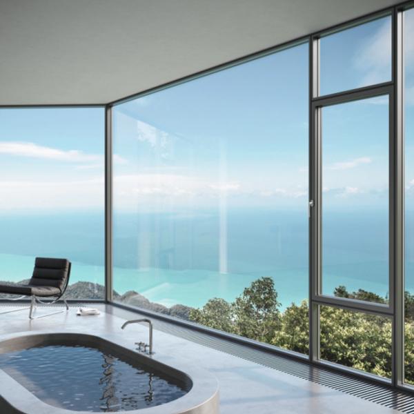 8-Way Seal Folding Screen Aluminium Casement Windows for Modern Design