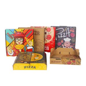 Quality Custom Mini Hard Rigid Carton Paper Pizza Box UV Coating for sale