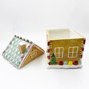 Exquisite Custom Ceramic Products Christmas Series Candy Storage Jars Creative