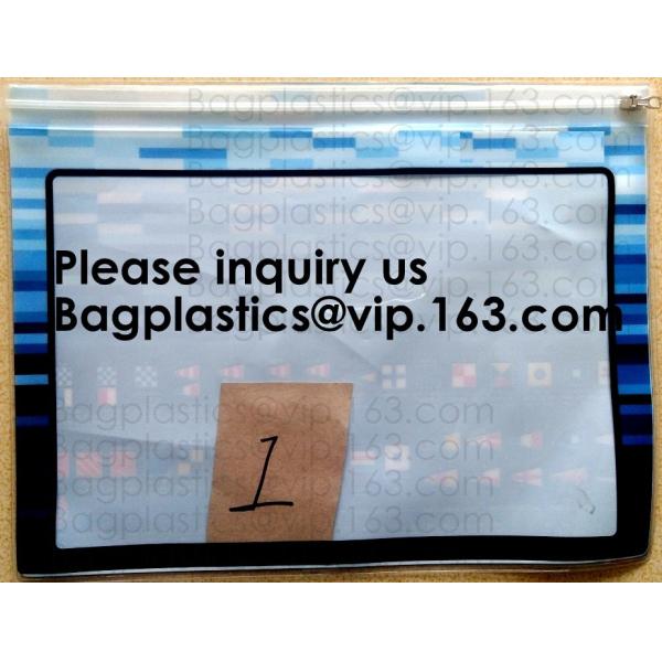 Waterproof Regatta Document Pouch Zip-Lock Zipper Documents Bags Vinyl