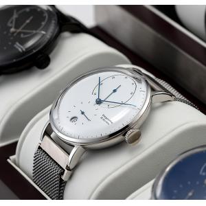 Magnet Mesh Strap Automatic Mechanical Watch With Date Curve Blue Dial