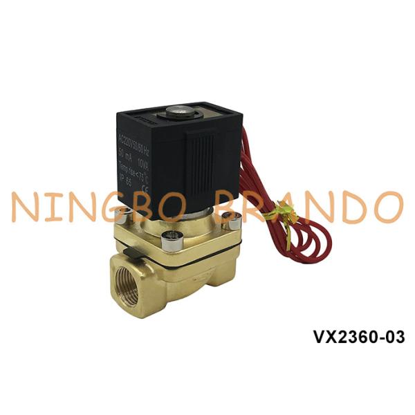 Buy VX2360-03 3/8'' SMC Type Brass Solenoid Valve For Water Air 220V 110V 24V at wholesale prices