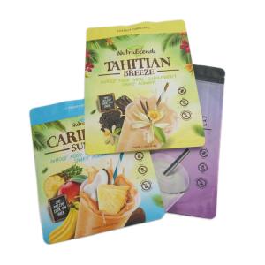 Zipper Top Resealable Gravure Printing Plastic Pouches Packaging