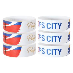 Security Custom Disposable Wristbands . Tearproof Tyvek Paper Wristbands