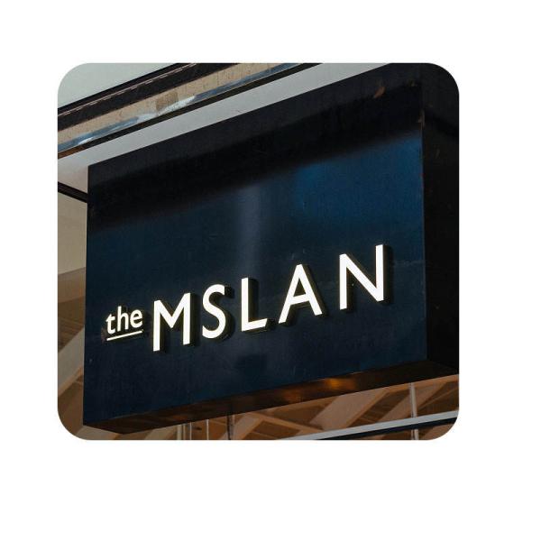 Customized Outdoor Shop Led Signage Stainless Steel Led Light Box Signs