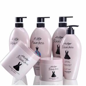 Pink PET Plastic Shampoo And Conditioner Bottles 125ml 350ml