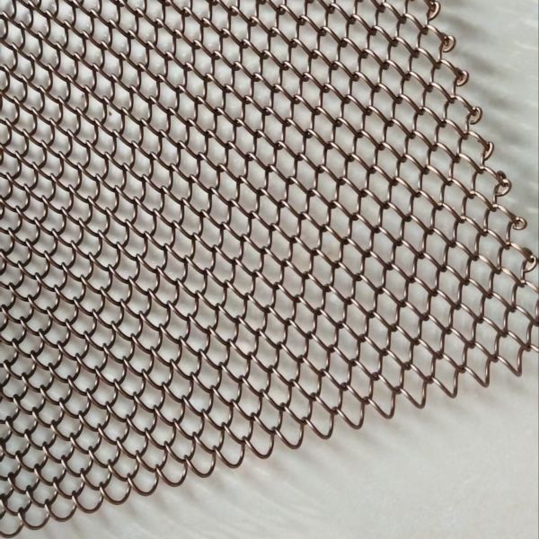 Buy Aluminum Wire Mesh Fabric Decorative Chain Link Wire Mesh Curtain at wholesale prices