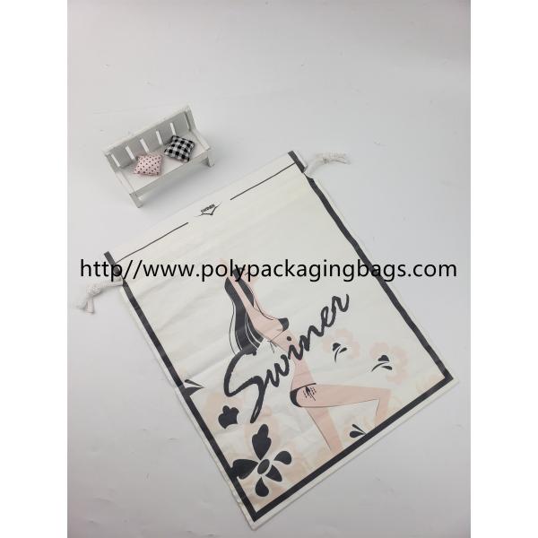 Buy Reusable Drawstring Plastic Bags Small Plastic Packaging Custom Printing Clothes Sleeve at wholesale prices