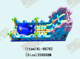 Whale Theme Fun Park Jumping Slides Commercial kids Playground