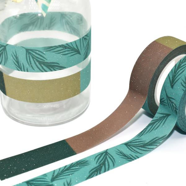 Buy Custom Printed Tearable Stationery Scrapbooking Glitter Washi Tape at wholesale prices