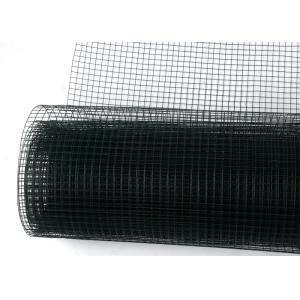 Green Pvc Coated Welded Wire Mesh For 1/2"Square Hole Shape