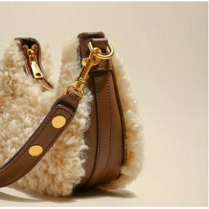 23cm 12cm Autumn Small Underarm Bag Underarm Lamb Saddle Bag
