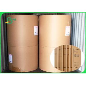 China Standard Size 70×100cm FSC Approved Natural Brown Craft Liner Board Paper For Bags on sale