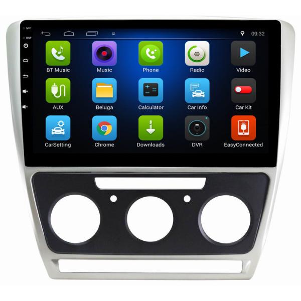 Ouchuangbo car radio dual zone android 8.1 for Skoda Octavia 2010-2013 manual