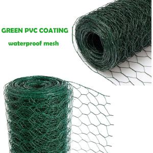PVC Coated Hexagonal Wire Netting / Chicken Wire Mesh