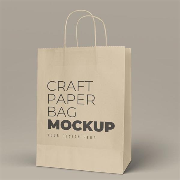 Custom Logo Resealable Kraft Bags Food Takeaway Paper Bag Packaging For Coffee