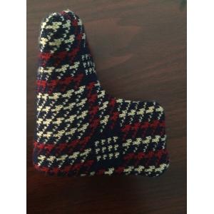 knitted head cover , golf knitted golf putter head cover , golf putter head