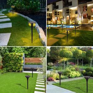 44LM 6000k LED Solar Landscape Spotlights 2000mah ABS